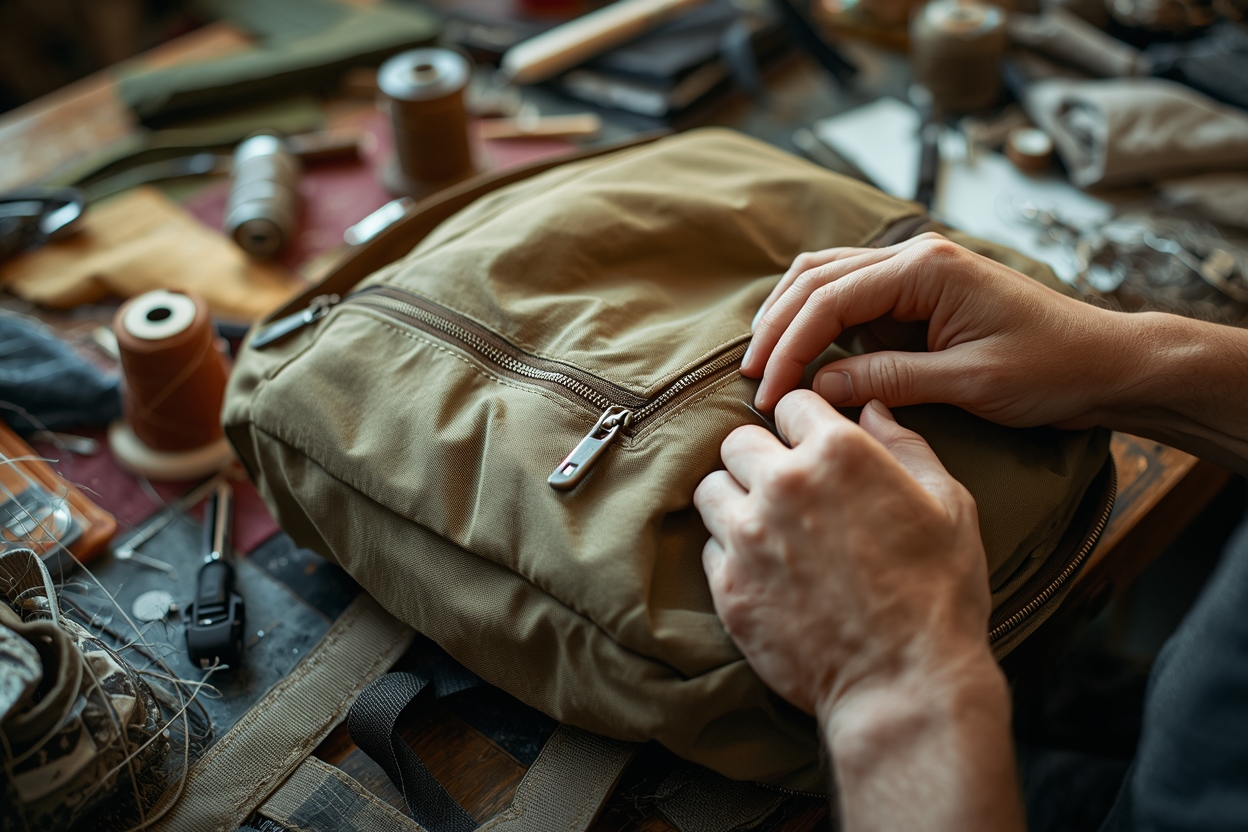 Reparații cusături profesionale rucsac